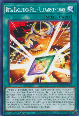 Beta Evolution Pill - Ultranscendance [DUNE-EN063] Common Yu-Gi-Oh!