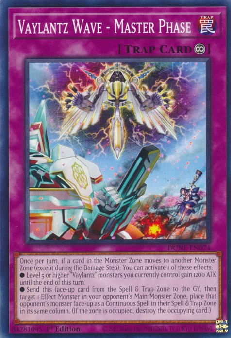 Vaylantz Wave - Master Phase [DUNE-EN074] Common Yu-Gi-Oh!