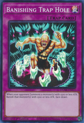 Banishing Trap Hole [DUNE-EN077] Super Rare Yu-Gi-Oh!
