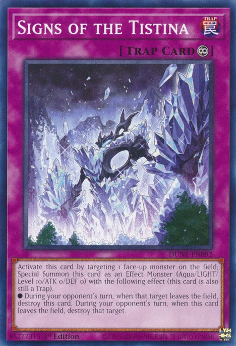 Signs of the Tistina [DUNE-EN092] Common Yu-Gi-Oh!