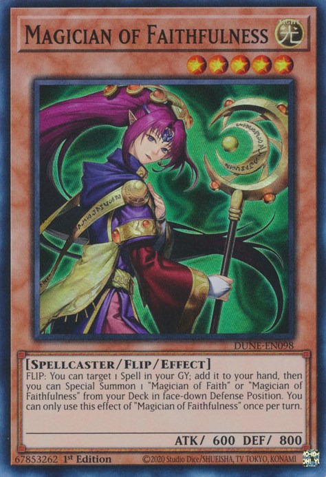 Magician of Faithfulness [DUNE-EN098] Super Rare Yu-Gi-Oh!