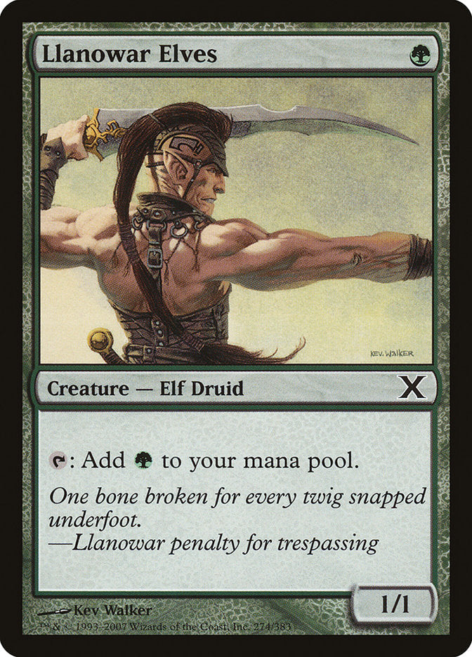 Llanowar Elves [Tenth Edition] Magic: The Gathering