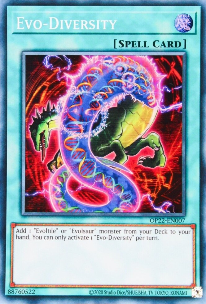 Evo-Diversity [OP22-EN007] Super Rare Yu-Gi-Oh!