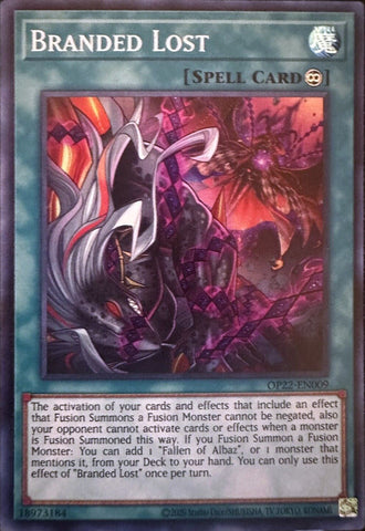 Branded Lost [OP22-EN009] Super Rare Yu-Gi-Oh!