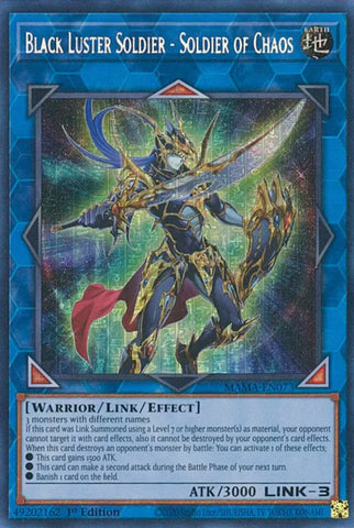 Black Luster Soldier - Soldier of Chaos [MAMA-EN073] Secret Pharaoh's Rare Yu-Gi-Oh!