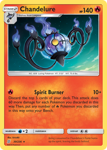Chandelure (30/236) [Sun & Moon: Unified Minds] Pokémon