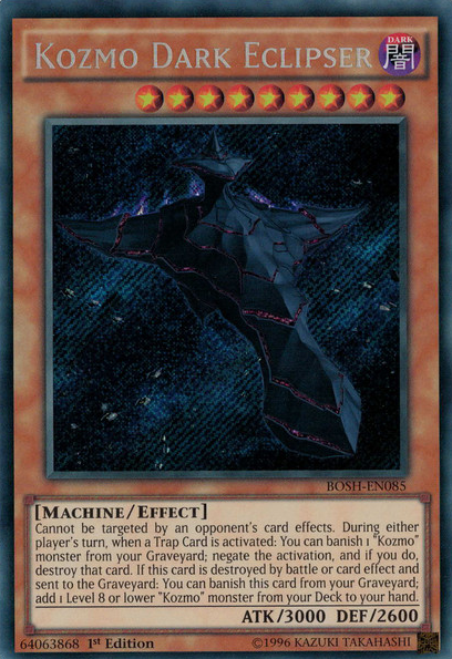 Kozmo Dark Eclipser [BOSH-EN085] Secret Rare Yu-Gi-Oh!