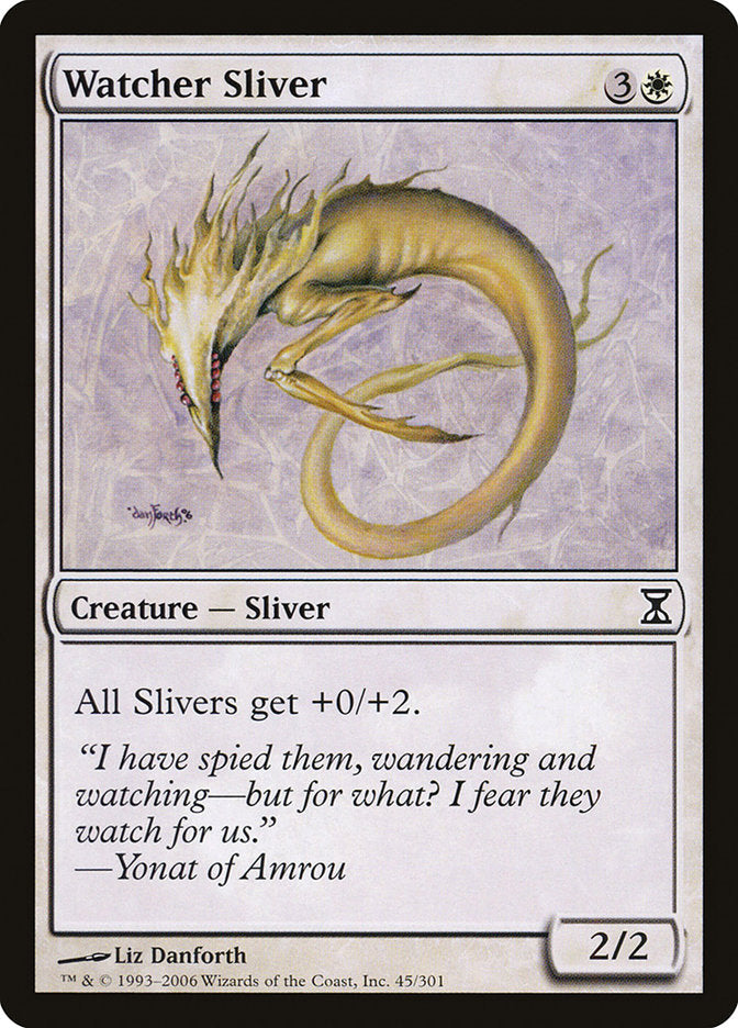 Watcher Sliver [Time Spiral] Magic: The Gathering
