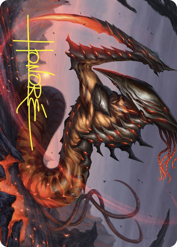 Blade Sliver Art Card (Gold-Stamped Signature) [Commander Masters Art Series] Magic: The Gathering