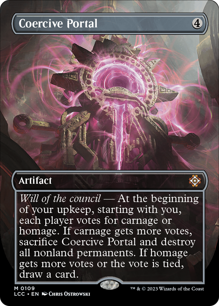 Coercive Portal (Borderless) [The Lost Caverns of Ixalan Commander] Magic: The Gathering