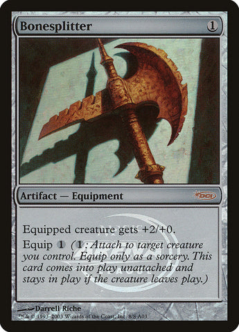 Bonesplitter [Arena League 2003] Magic: The Gathering