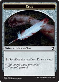 Clue // Construct (021) Double-Sided Token [Commander 2018 Tokens] Magic: The Gathering