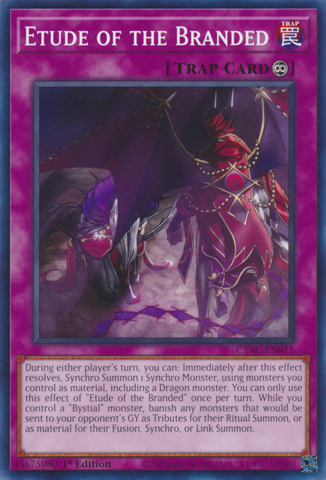 Etude of the Branded [CYAC-EN071] Common Yu-Gi-Oh!