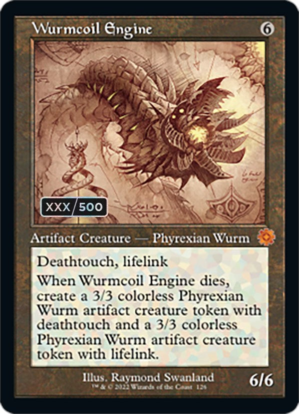 Wurmcoil Engine (Retro Schematic) (Serial Numbered) [The Brothers' War Retro Artifacts] Magic: The Gathering