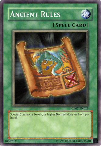 Ancient Rules [CP07-EN019] Common Yu-Gi-Oh!