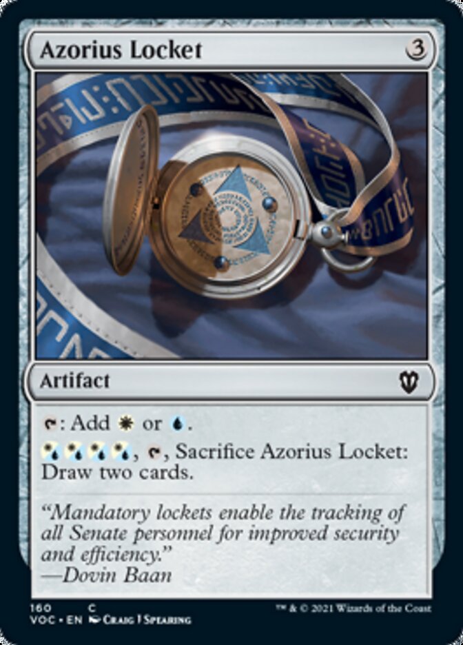Azorius Locket [Innistrad: Crimson Vow Commander] Magic: The Gathering