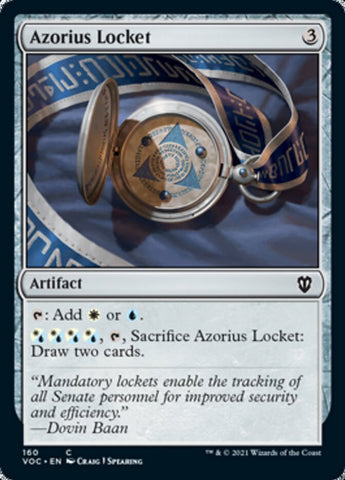 Azorius Locket [Innistrad: Crimson Vow Commander] Magic: The Gathering