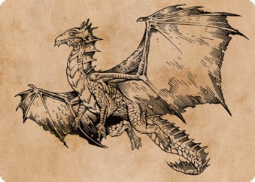 Ancient Bronze Dragon Art Card (58) [Commander Legends: Battle for Baldur's Gate Art Series] Magic: The Gathering