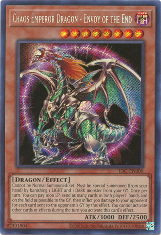 Chaos Emperor Dragon - Envoy of the End (25th Anniversary) [IOC-EN000] Secret Rare Yu-Gi-Oh!