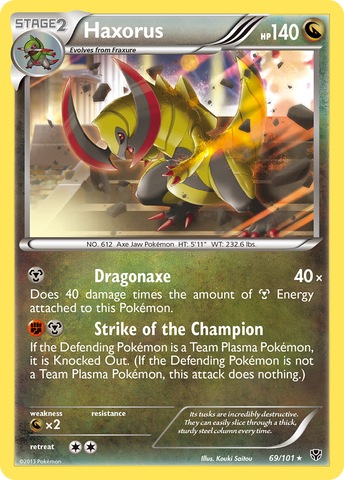 Haxorus (69/101) [Black & White: Plasma Blast] Pokémon