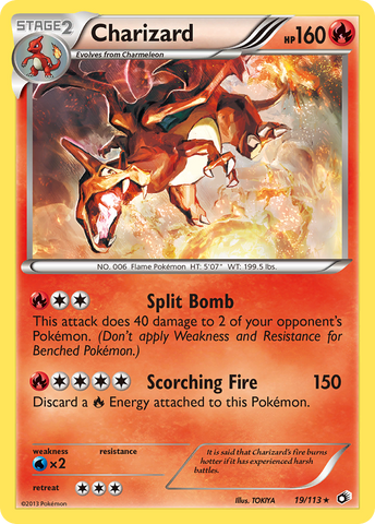 Charizard (19/113) [Black & White: Legendary Treasures] Pokémon