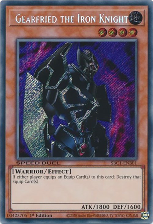 Gearfried the Iron Knight [SBC1-ENB01] Secret Rare Yu-Gi-Oh!