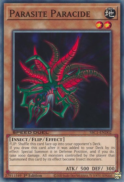 Parasite Paracide [SBC1-END02] Common Yu-Gi-Oh!