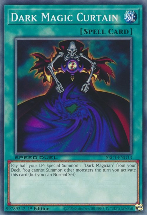 yugioh dark magician spell cards Dark Magic Curtain [SBC1-ENG13] Common