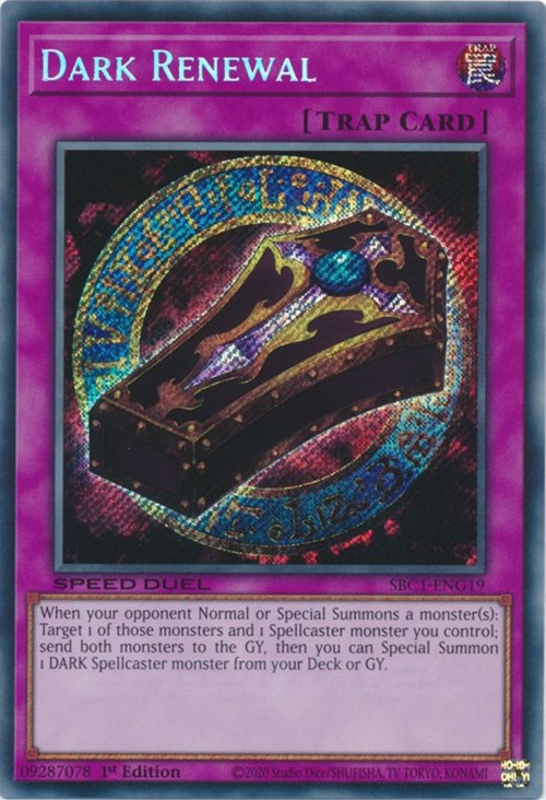 Dark Renewal [SBC1-ENG19] Secret Rare Yu-Gi-Oh!