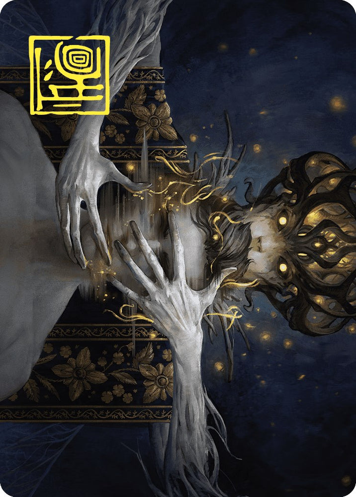 Ego Drain Art Card (Gold-Stamped Signature) [Wilds of Eldraine Art Series] Magic: The Gathering