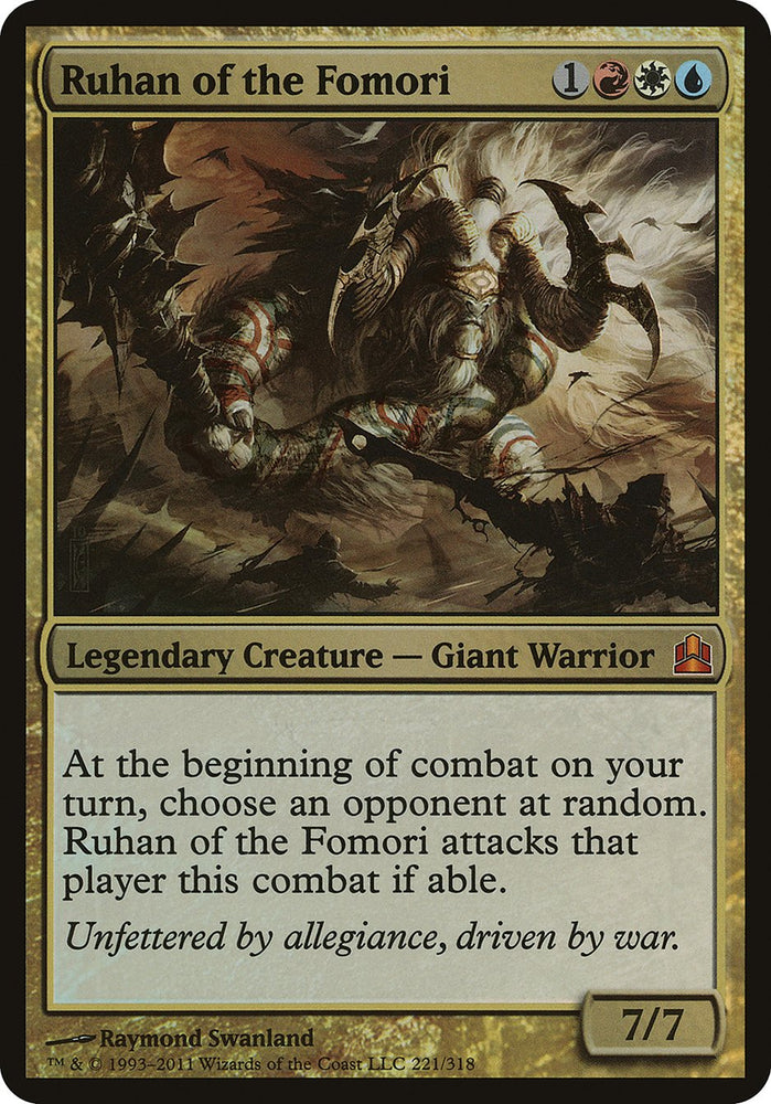 Ruhan of the Fomori (Oversized) [Commander 2011 Oversized] Magic: The Gathering