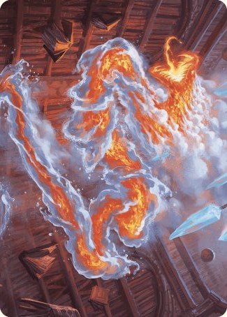 Scalding Viper Art Card [Wilds of Eldraine Art Series] Magic: The Gathering