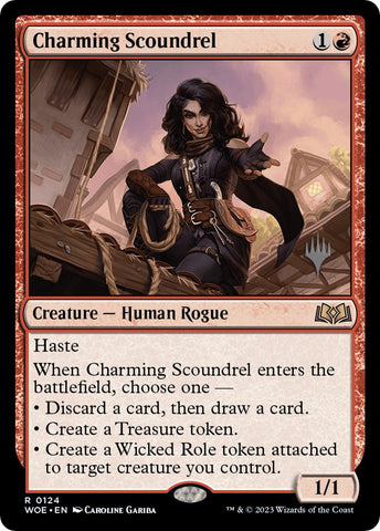 Charming Scoundrel (Promo Pack) [Wilds of Eldraine Promos] Magic: The Gathering