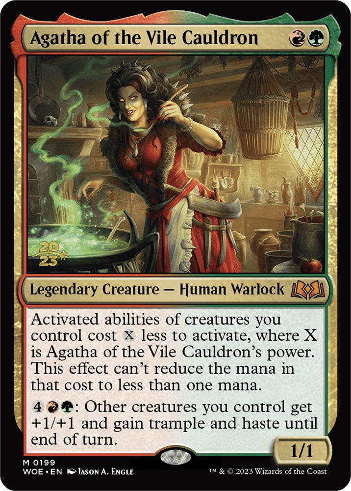 Agatha of the Vile Cauldron [Wilds of Eldraine Prerelease Promos] Magic: The Gathering