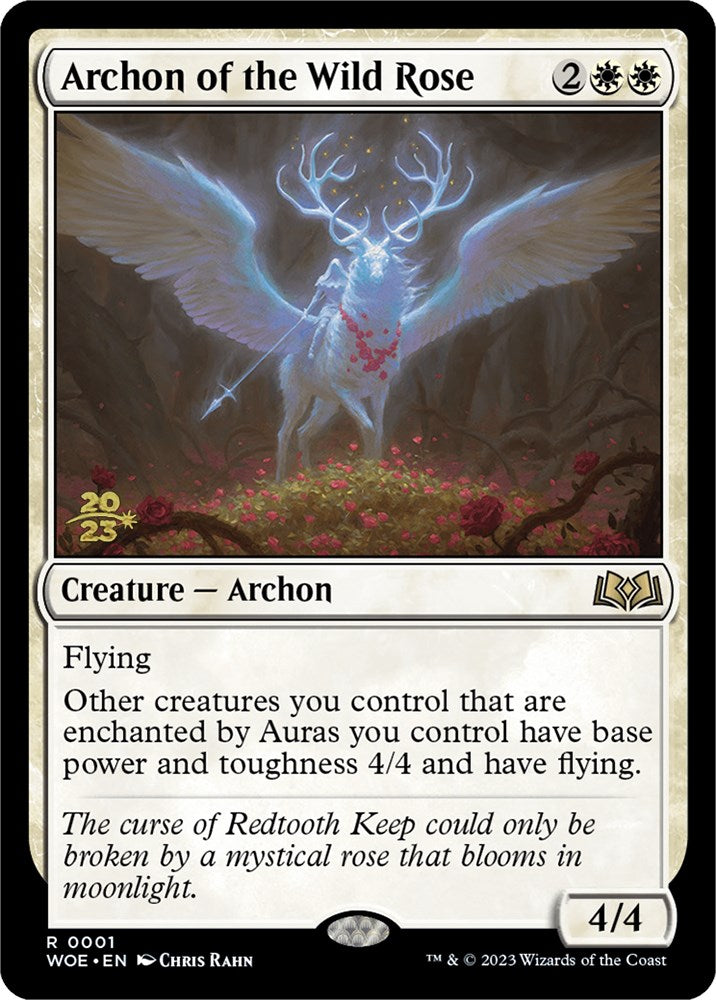 Archon of the Wild Rose [Wilds of Eldraine Prerelease Promos] Magic: The Gathering