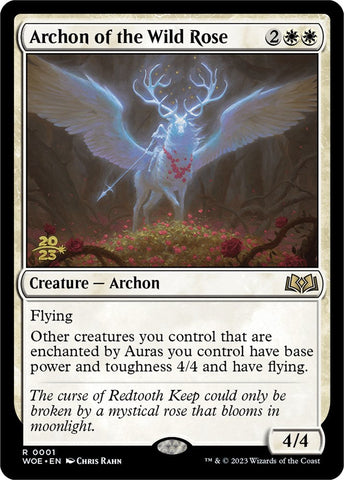 Archon of the Wild Rose [Wilds of Eldraine Prerelease Promos] Magic: The Gathering