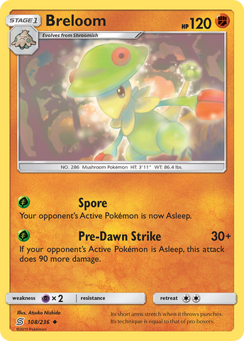 Breloom (108/236) [Sun & Moon: Unified Minds] Pokémon