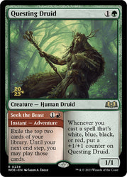 Questing Druid // Seek the Beast [Wilds of Eldraine Prerelease Promos] Magic: The Gathering