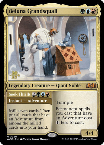 Beluna Grandsquall // Seek Thrills [Wilds of Eldraine Prerelease Promos] Magic: The Gathering
