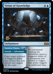 Virtue of Knowledge // Vantress Visions (Promo Pack) [Wilds of Eldraine Promos] Magic: The Gathering