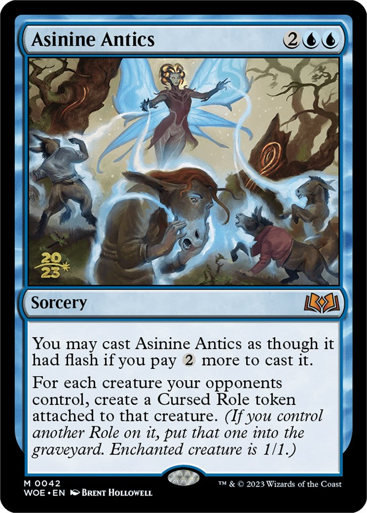 Asinine Antics [Wilds of Eldraine Prerelease Promos] Magic: The Gathering