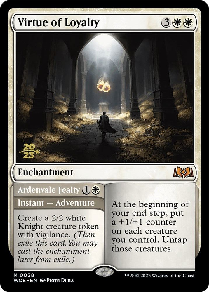 Virtue of Loyalty // Ardenvale Fealty (Promo Pack) [Wilds of Eldraine Promos] Magic: The Gathering