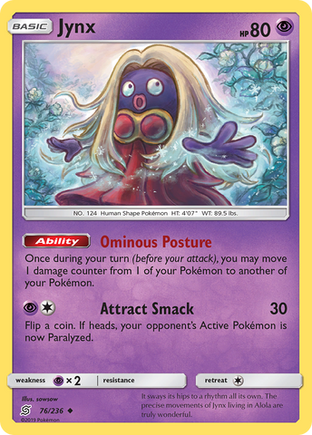 Jynx (76/236) [Sun & Moon: Unified Minds] Pokémon