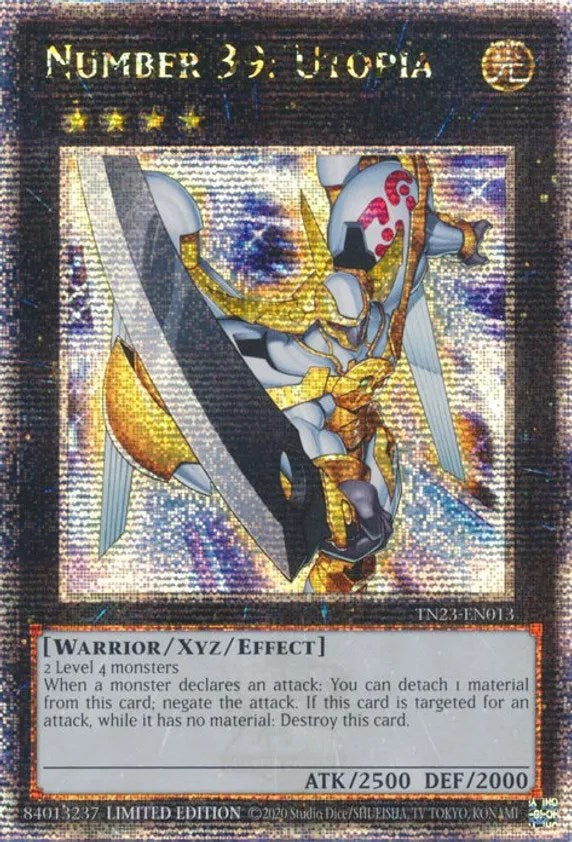 Number 39: Utopia [TN23-EN013] Quarter Century Secret Rare Yu-Gi-Oh!