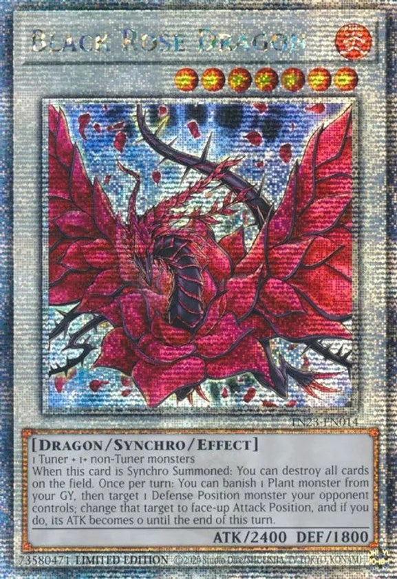 Black Rose Dragon [TN23-EN014] Quarter Century Secret Rare Yu-Gi-Oh!