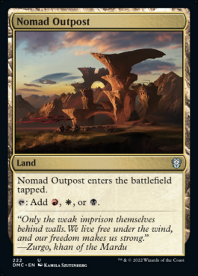 Nomad Outpost [Dominaria United Commander] Magic: The Gathering