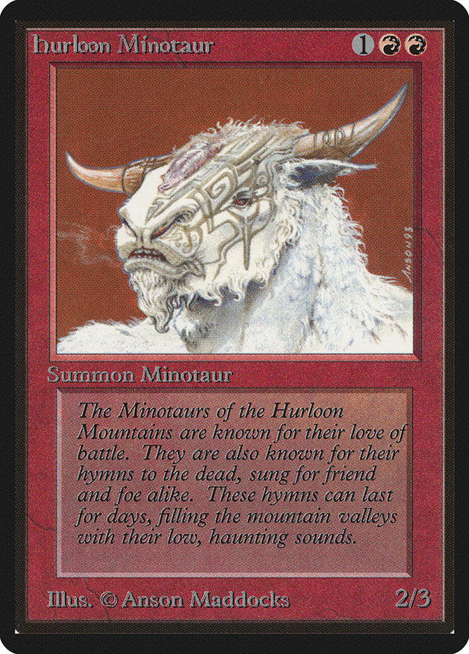 Hurloon Minotaur [Beta Edition] Magic: The Gathering