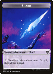 Elf Warrior // Shard Double-Sided Token [Kaldheim Tokens] Magic: The Gathering