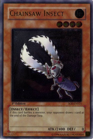 Chainsaw Insect (UTR) [SOI-EN021] Ultimate Rare Yu-Gi-Oh!