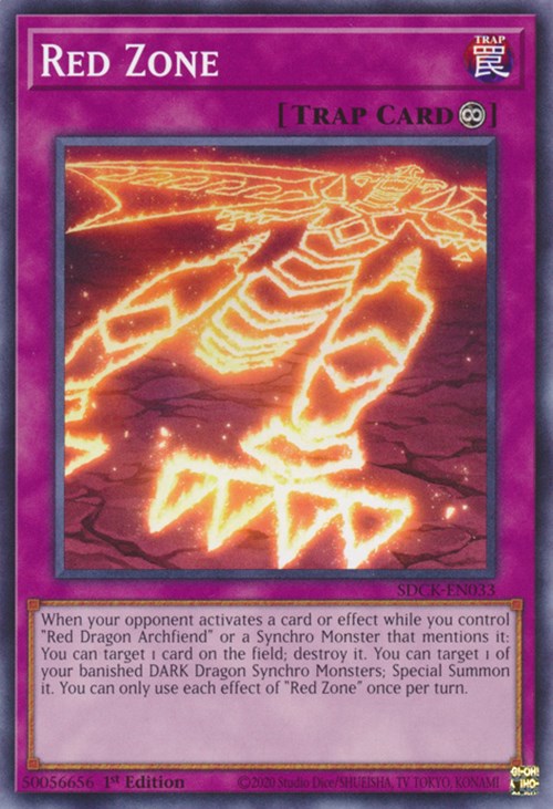 Red Zone [SDCK-EN033] Common Yu-Gi-Oh!